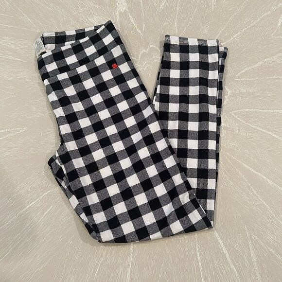 Lucky Brand Black/White Plaid Pajama Set Medium - Picture 6 of 6